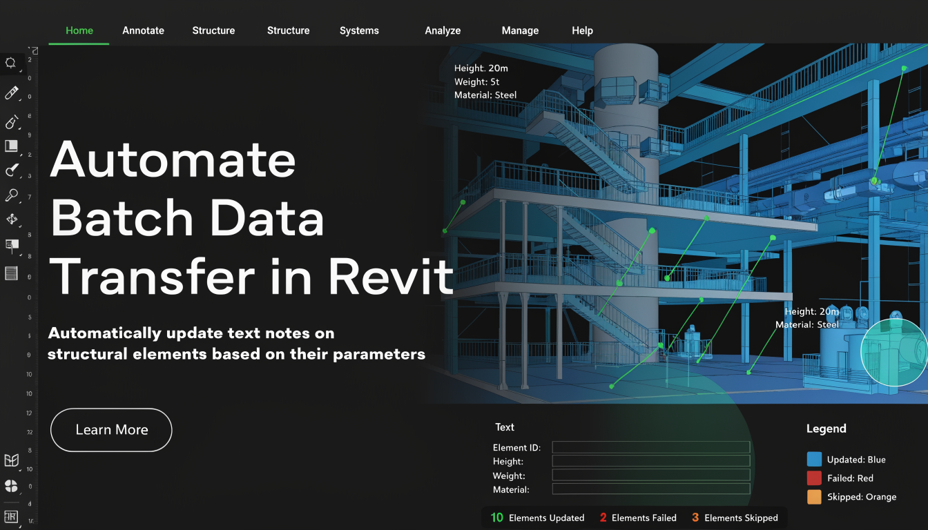 Assign Text Note: Batch-update Revit text notes from element data