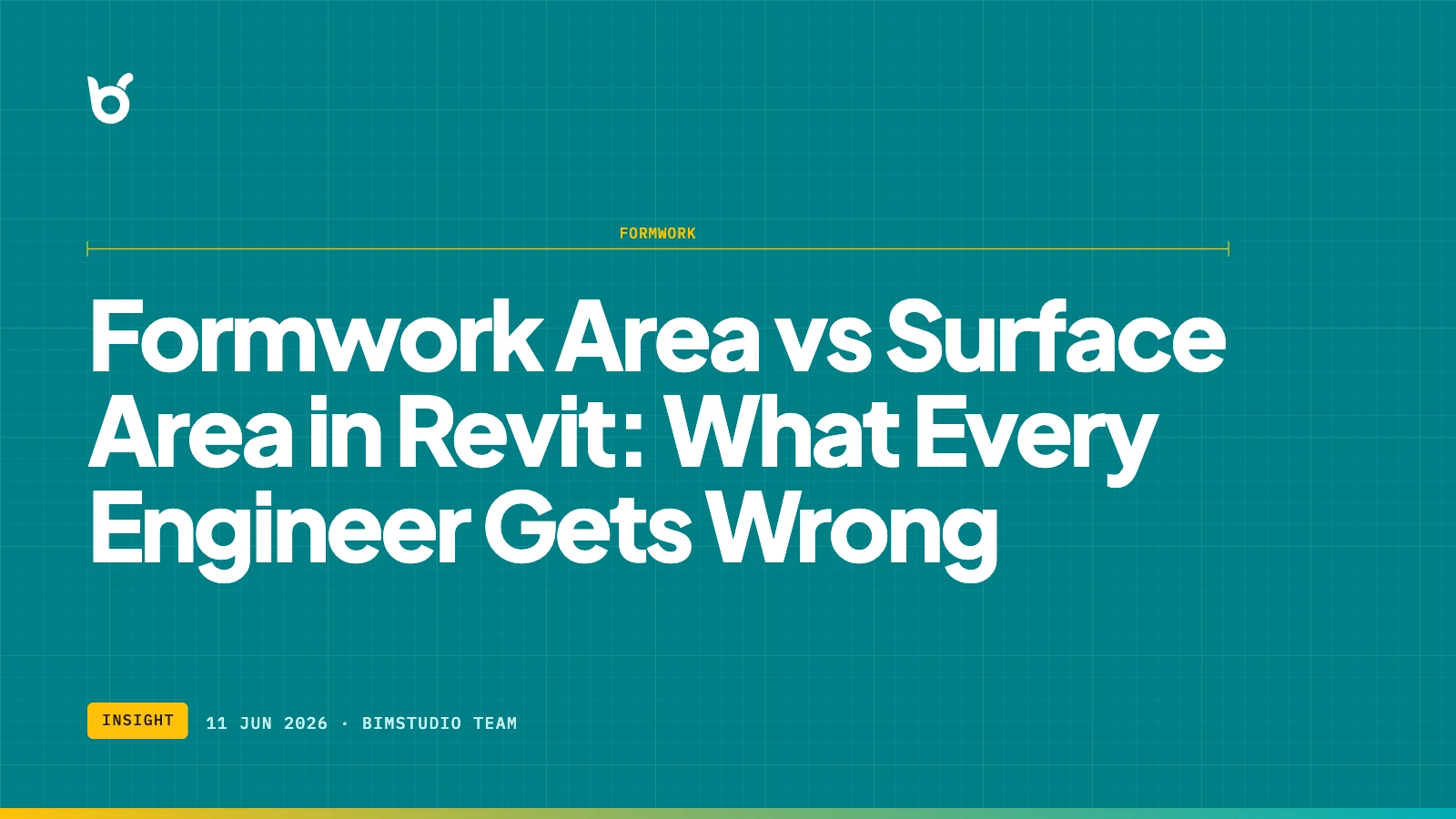 Formwork Area vs Surface Area in Revit: What Every Engineer Gets Wrong