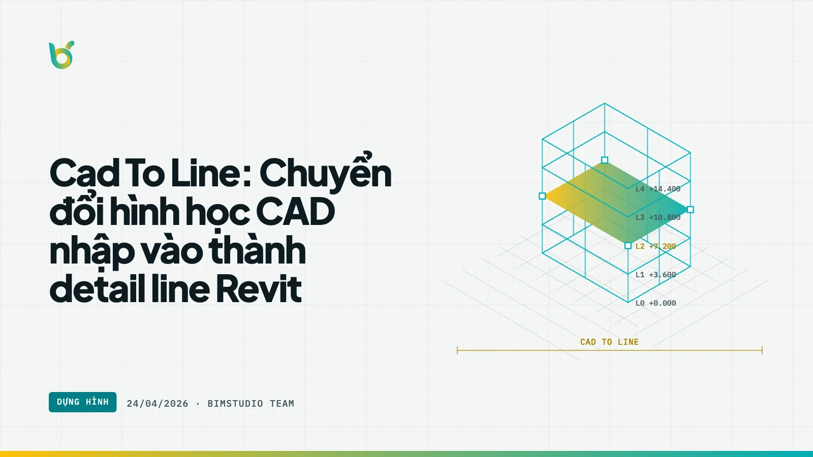 Cad To Line: Chuyển đổi hình học CAD nhập vào thành detail line Revit