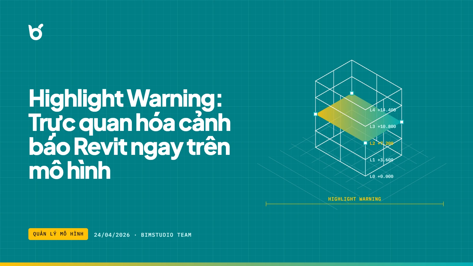 Highlight Warning: Trực quan hóa cảnh báo Revit ngay trên mô hình