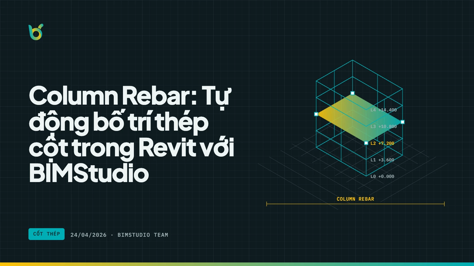 Column Rebar: Tự động bố trí thép cột trong Revit với BIMStudio