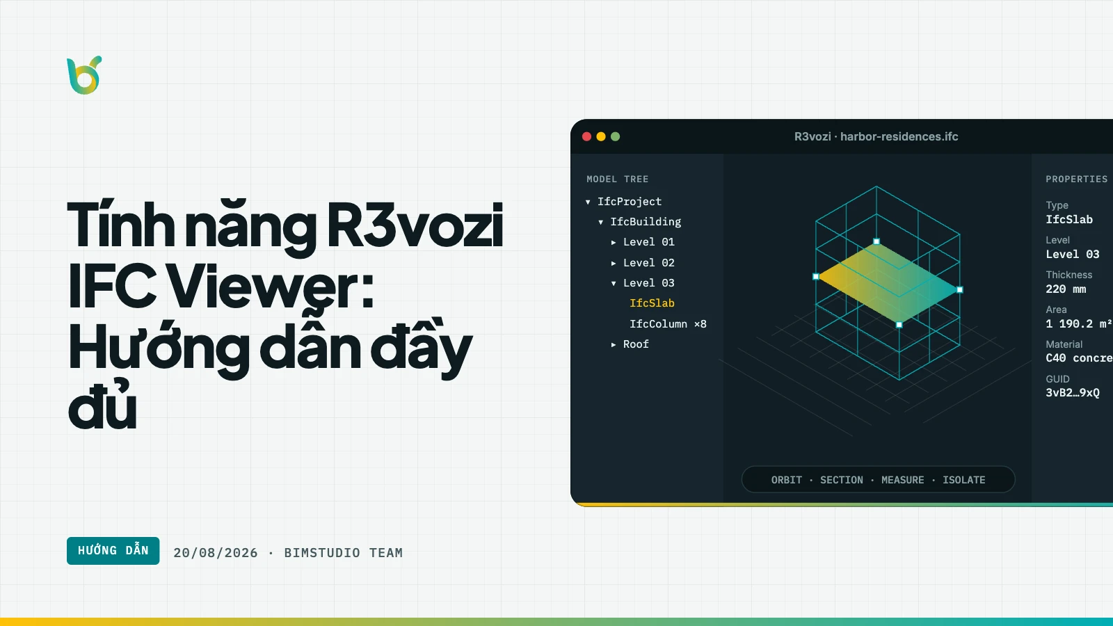 Tính năng R3vozi IFC Viewer: Hướng dẫn đầy đủ