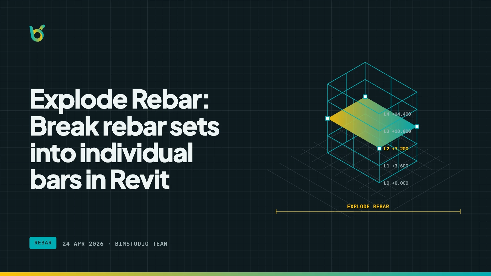 Explode Rebar: Break rebar sets into individual bars in Revit