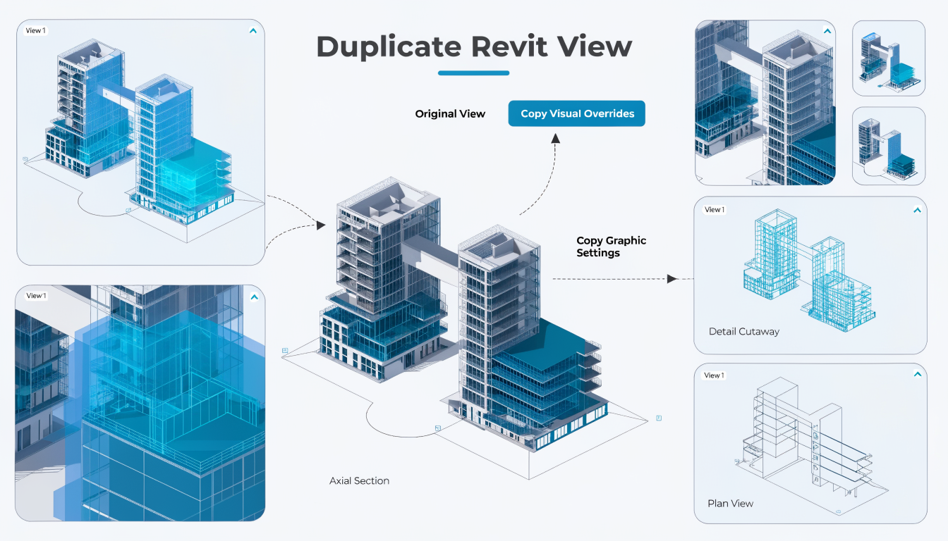 Duplicate View: Copy Revit views with all overrides and settings
